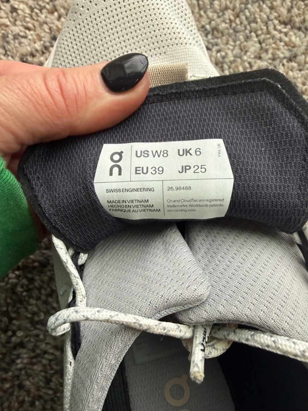 On Running Cloudnova Running Shoes (Womens) Size 8 - White Sand - Picture 9 of 10